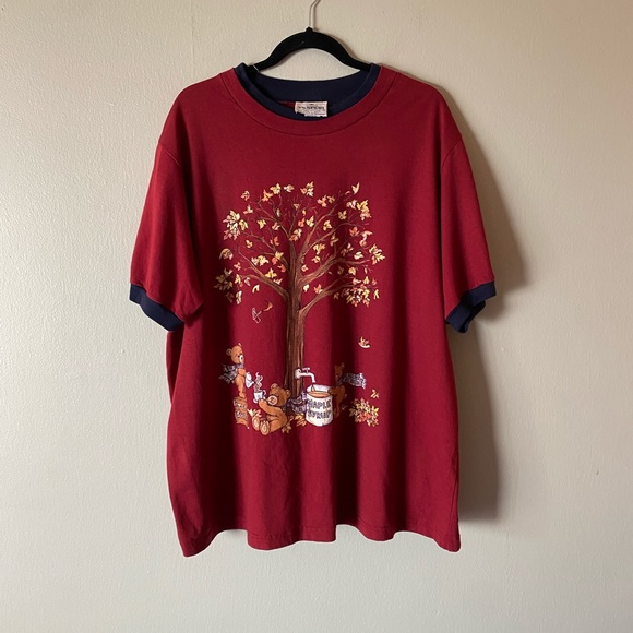 YS Sport “Bears Having Tea with Maple Syrup” Top - Picture 1 of 8